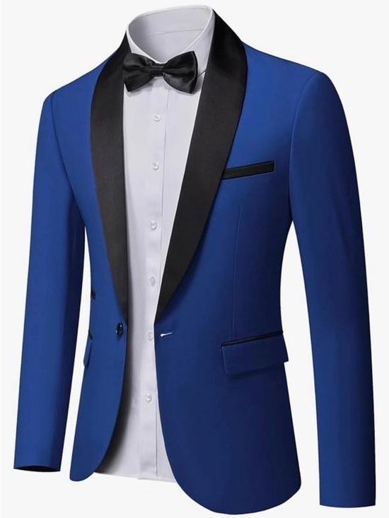 Other - Classic Blue Shawl Lapel Tuxedo Jacket